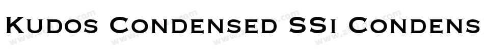 Kudos Condensed SSi Condensed字体转换